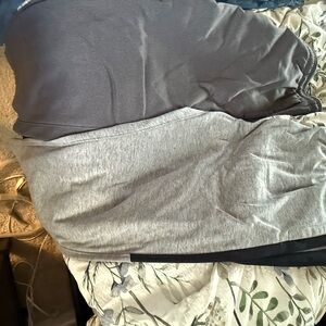Gray and Black Casual Pants 2 paid of under armor sweat pants